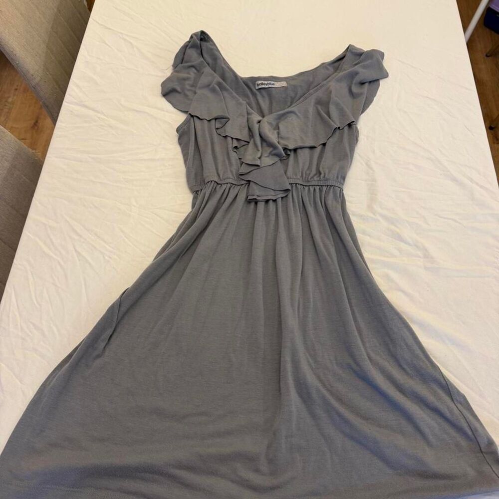 Unbranded Women's Grey and Blue Dress